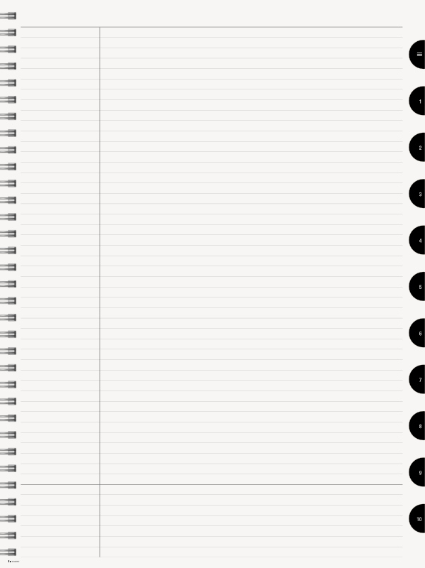 Anteckningsblock beige 10-flikar - Bild 6
