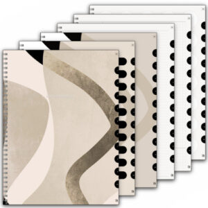 Anteckningsblock beige 10-flikar