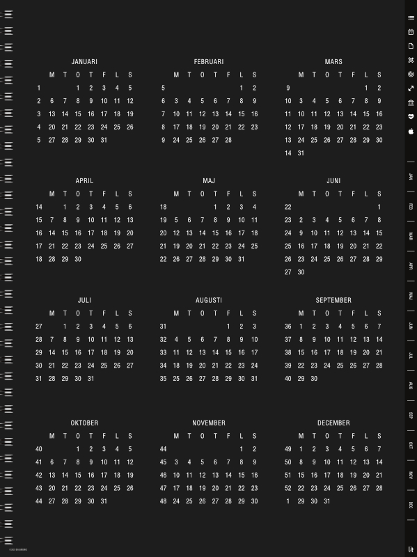 2025 Almanacka dark - Bild 3